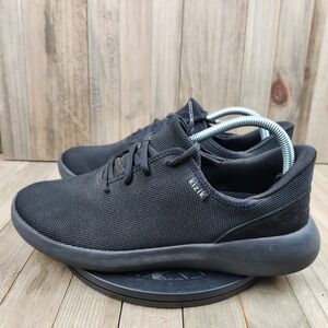 Kizik Madrid Eco Knit Shoes Mens Size 10.5 Triple Black Fast Handsfree Athletic